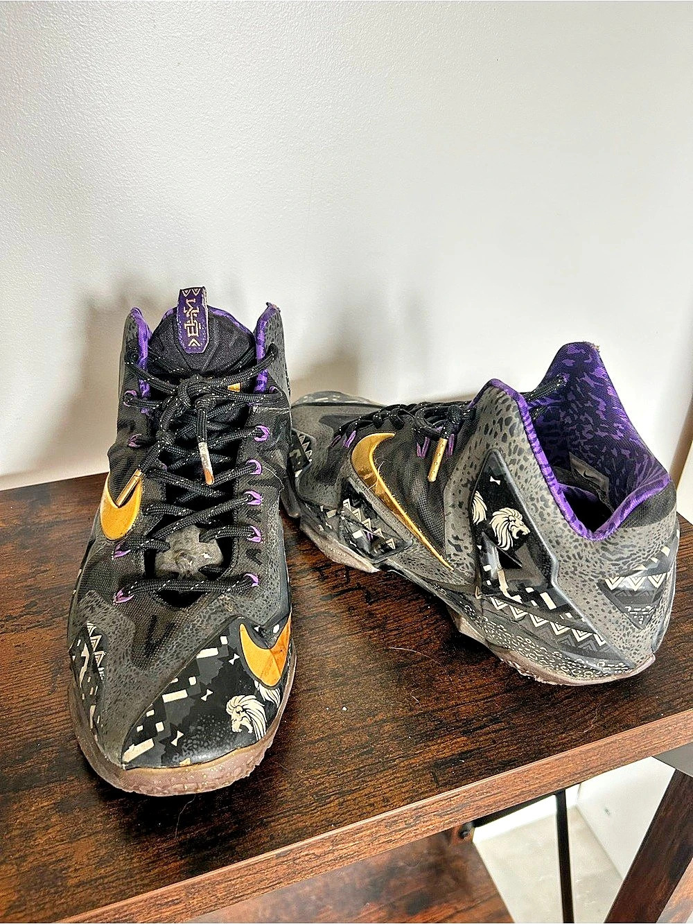Nike LeBron 9 'BHM' Basketball Shoes Black & Purple